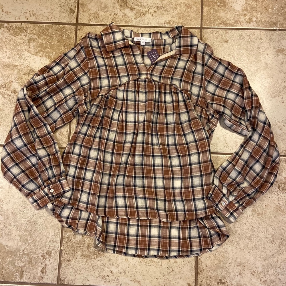 Plaid Blouse